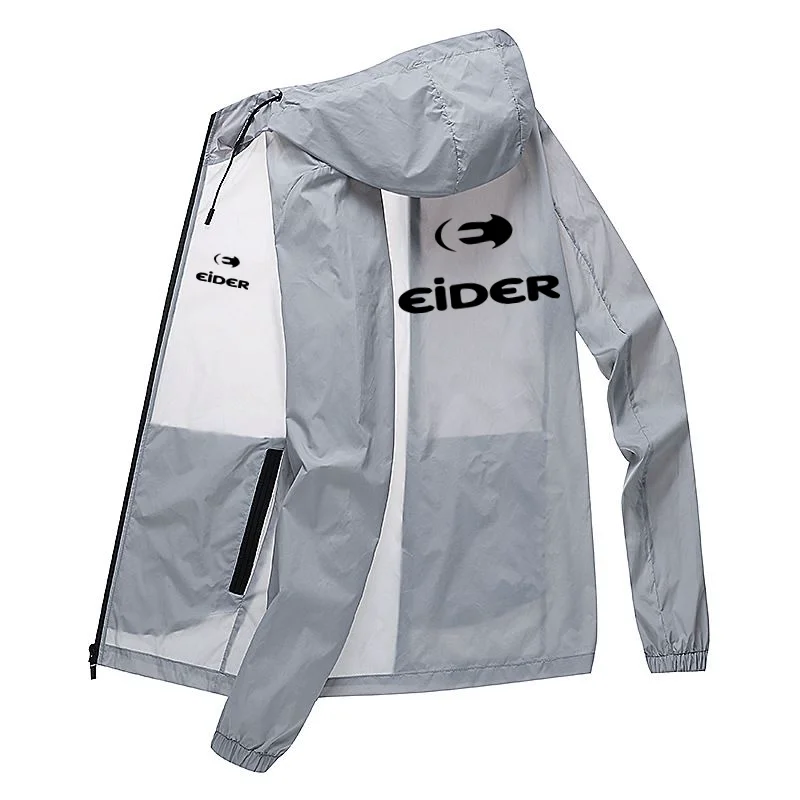 

1PC Men's Lightweight Elastic Ice Silk Clothing Sun Protection Ultra-thin Jacket Beach Top Outdoor Waterproof Cool Comfortable