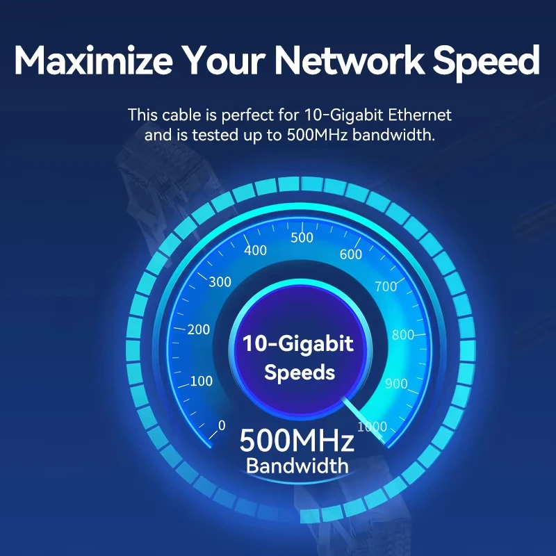 Фото Кабель Cat6a Slim Patch 10 Гбит/с UTP RJ45 Ethernet для PS5, патч-панели и коммутатора (0.1-0.5 м), 1 шт. №3
