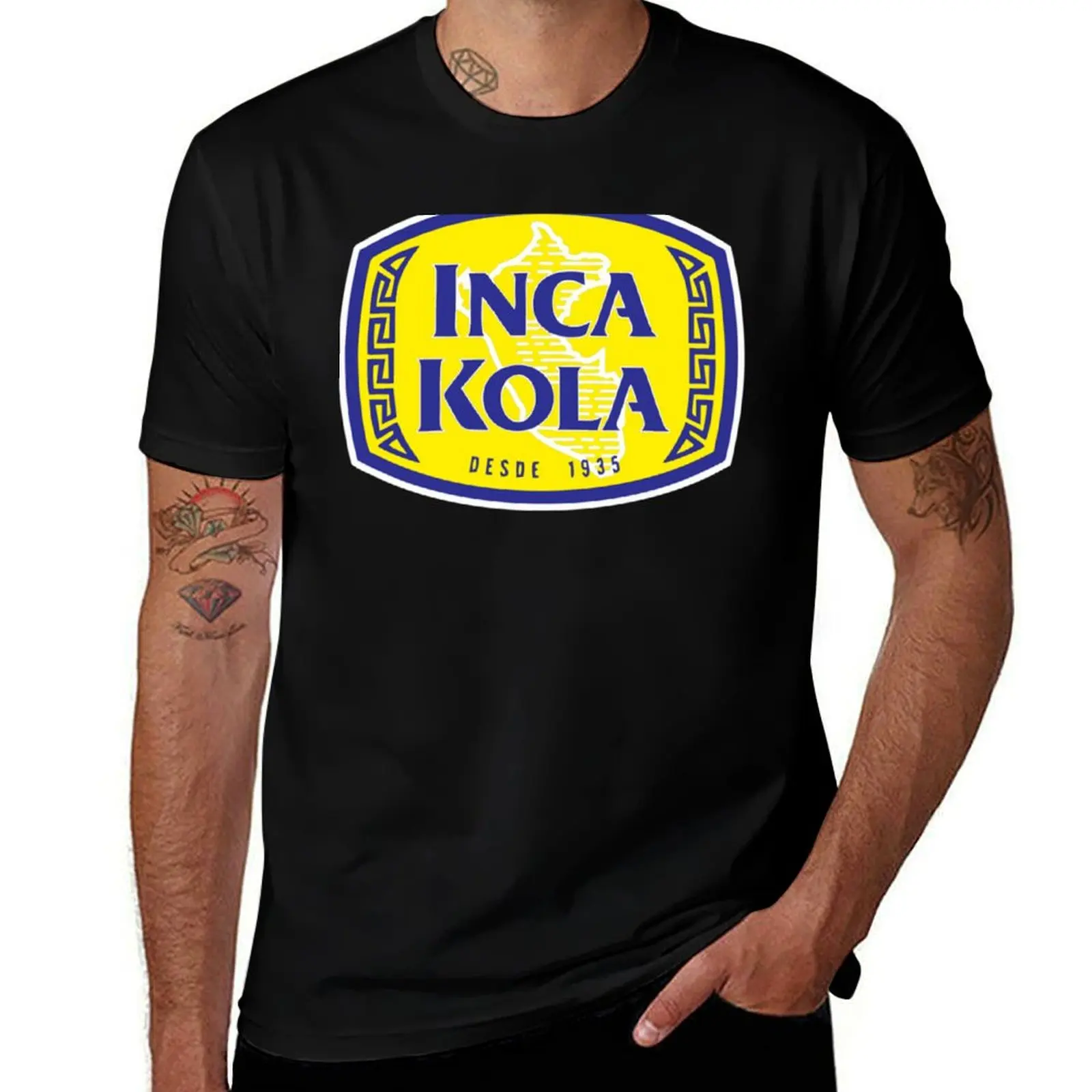 Фото Футболка Inca Kola Merchandise, бестселлер, повседневная свободная футболка в городском стиле №1