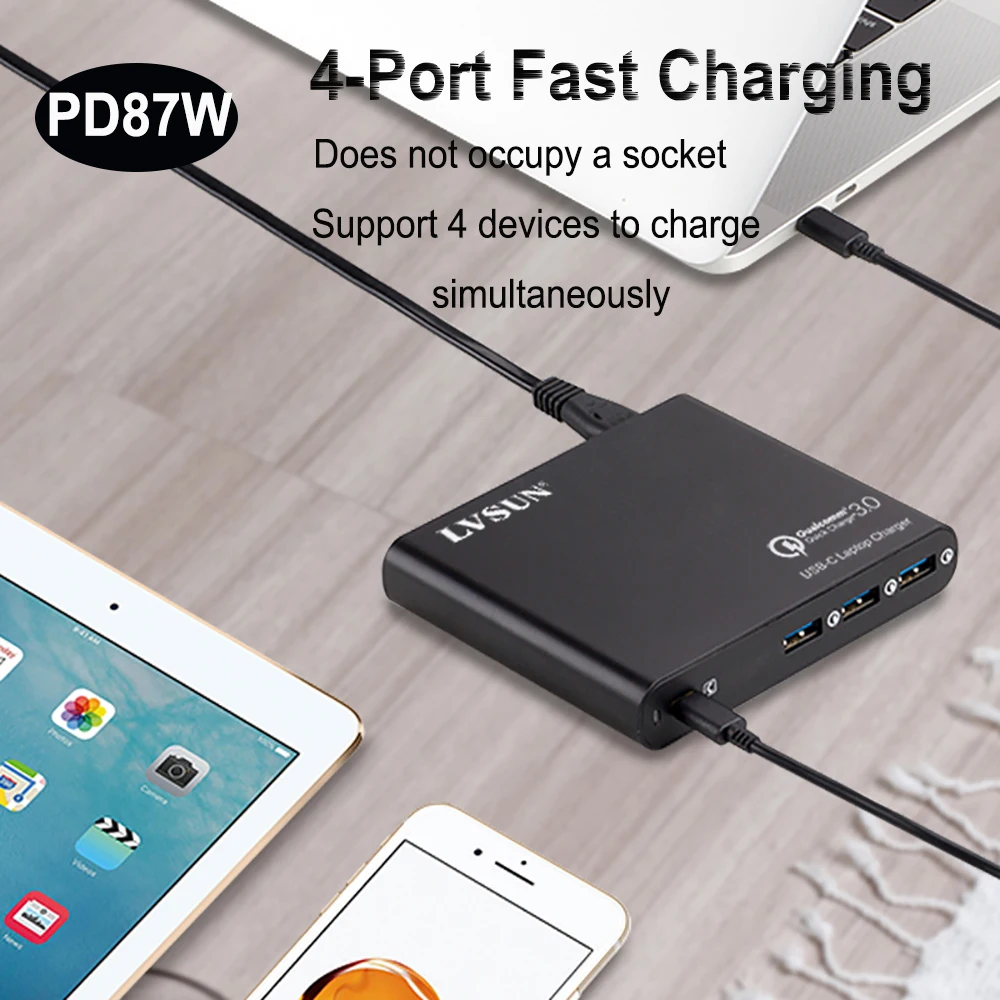 

Адаптер для быстрой зарядки для ноутбука Huawei P30, зарядное устройство PD для Huawei P20, блок питания USB Type-C для Mate 20/Mate 20 Pro/Mate 30