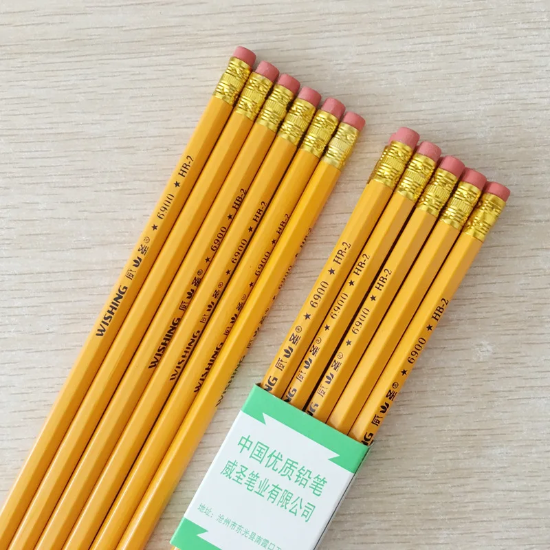 

With Eraser HB Pencil Log Elementary School Student Pencil Writing Pen Children School Supplies