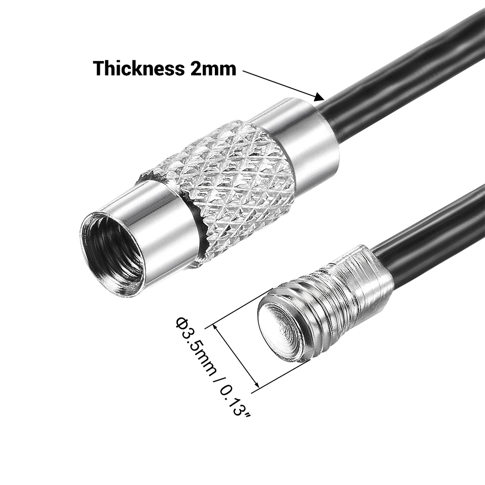 Брелок для ключей 5-10 шт. 2 мм из стальной проволоки с ПВХ покрытием ярлыки багажа