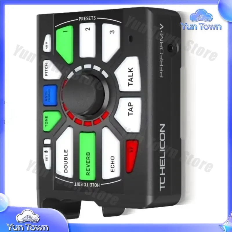 Фото Вокальный процессор TC Helicon Perform-V Ultimate с креплением на микрофонную стойку для студийного качества звука с расширяемыми эффектами для вокала №4