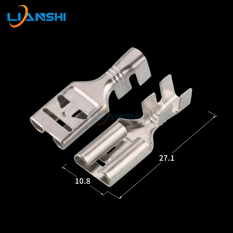 100 шт. 9 5 пружинный вставной терминал гнездовой разъем Штекерный конец шнура