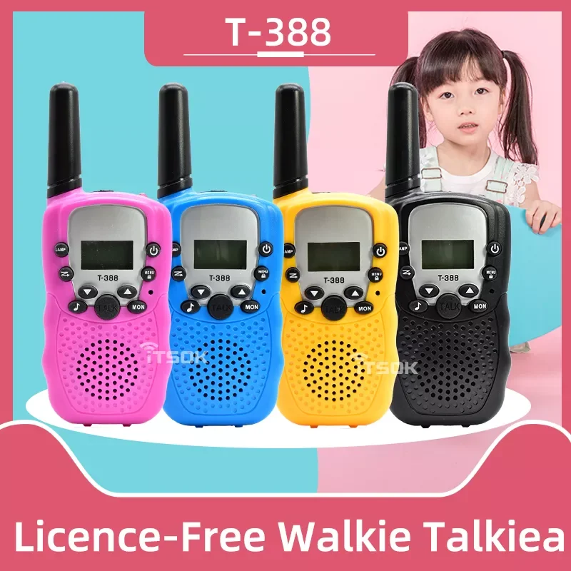 

NEW2023 T388 Walkie Talkie Children 2 Pcs Children's Radio Two Way Radio Kids Birthday Gift Child Toys for Boys Girls