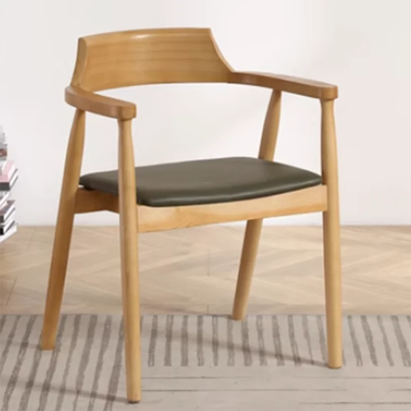 

Wooden Dining Chairs Restaurant Mobile Modern Hand Computer Accent Salon Armchair Relax Sillas De Plastico Balcony Furniture