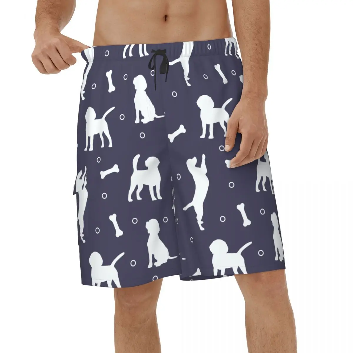 

Dogs And Bones Shorts Quick Dry Mens Beach Shorts Printed Male Swim Trunks