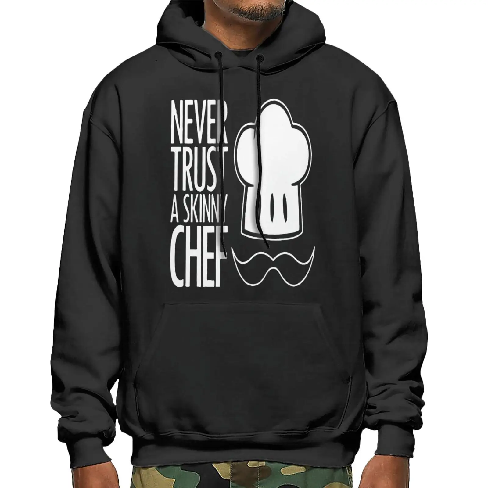 

Never Trust A Skinny Chef H Hoodies Harajuku Hoodie Tracksuit Men Sweatshirt Male Oversized Hoodie Hoodies Women Zipper Hoodie