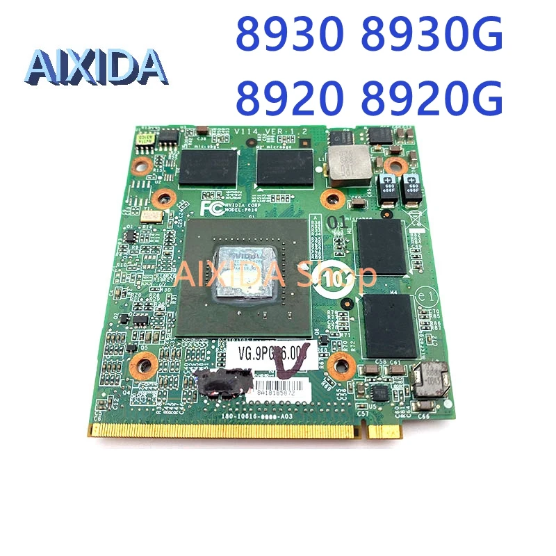 Видеокарта AIXIDA для ноутбука Acer Aspire 8930 8930G 8920 8920G для nVidia GeForce 9600M GT MXM II DDR2 512 Мб Видеокарта AIXIDA для ноутбука Acer Aspire 8930 8930G 8920 8920G для nVidia GeForce 9600M GT MXM II DDR2 512 Мб
