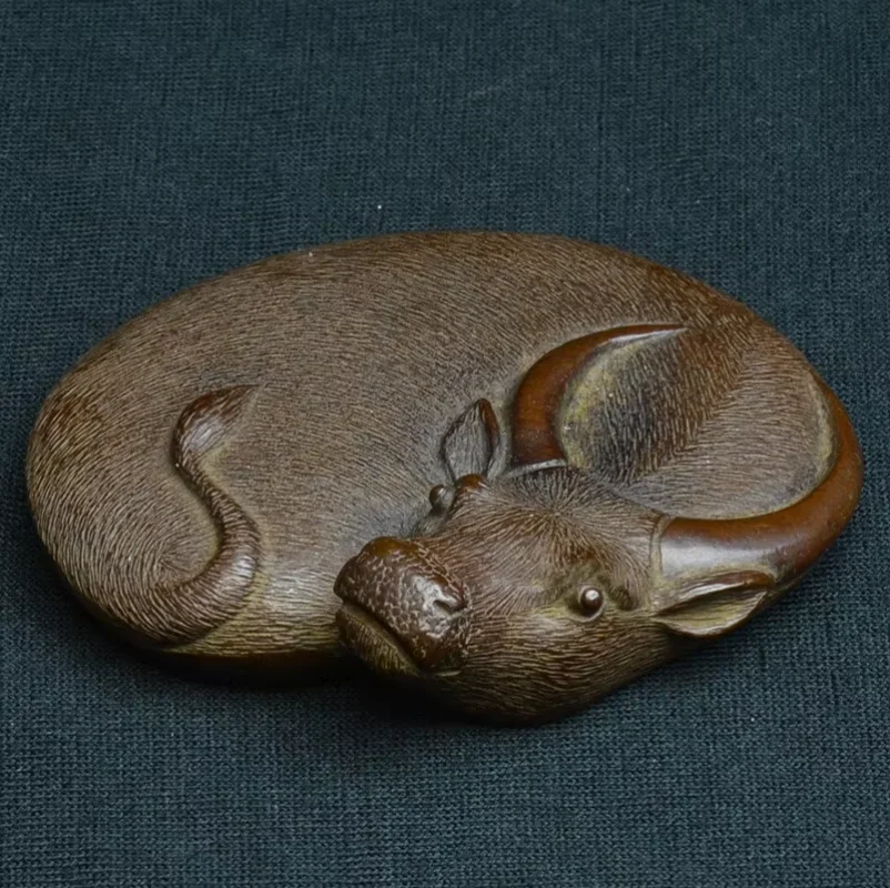 Резная статуэтка быка из меди Yantai