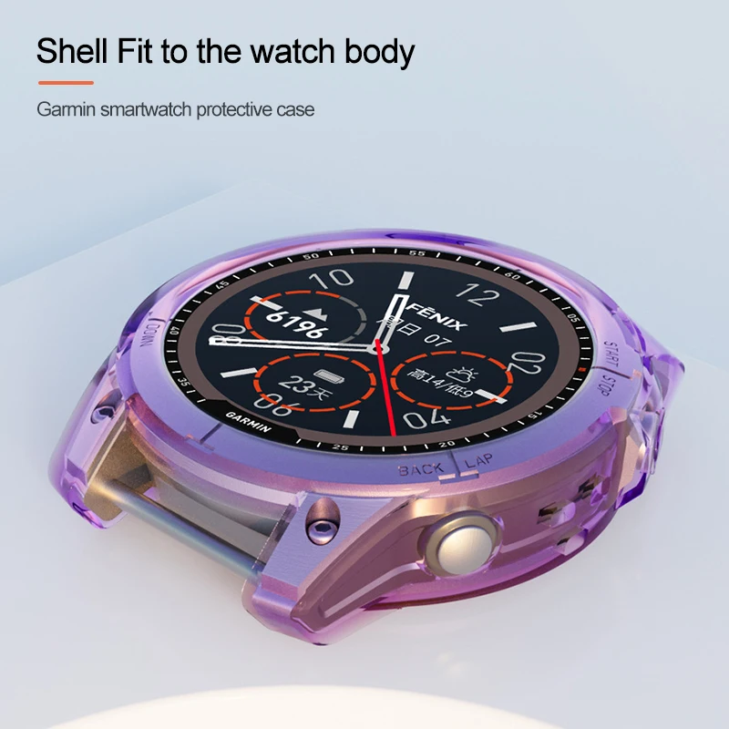 Мягкий защитный чехол из TPU для часов Garmin Fenix 7 7S 7X 5S 5 5X Plus 6S 6 6X, краш-бампер, покрытие рамы для Garmin Forerunner 245 245m.