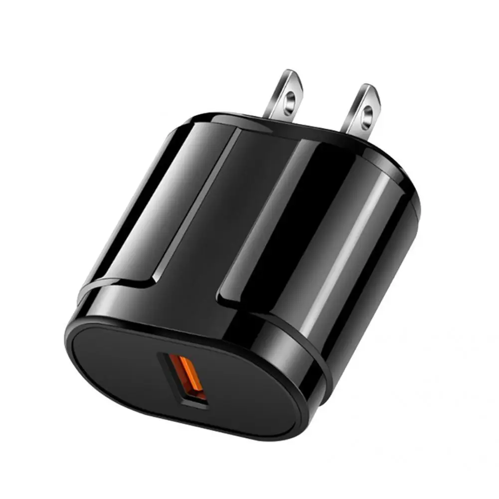 

Charger Fine Workmanship Solid Color Long Service Life QC3.0 Fast Charging USB Adapter Phone Charger for Business Trip