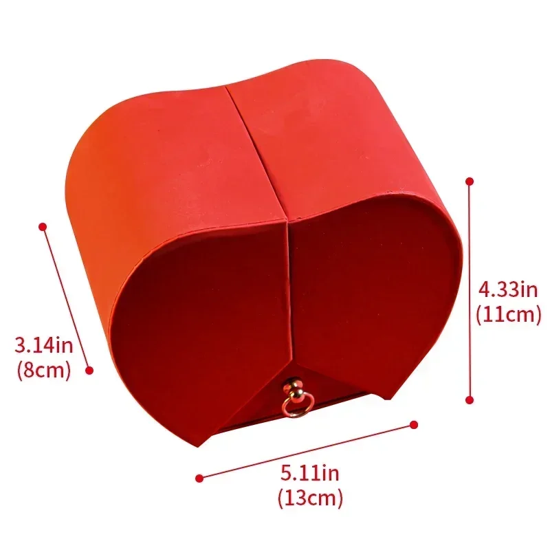 Подарок для женщин вечная роза в подарочной коробке/с ожерельем форме сердца с