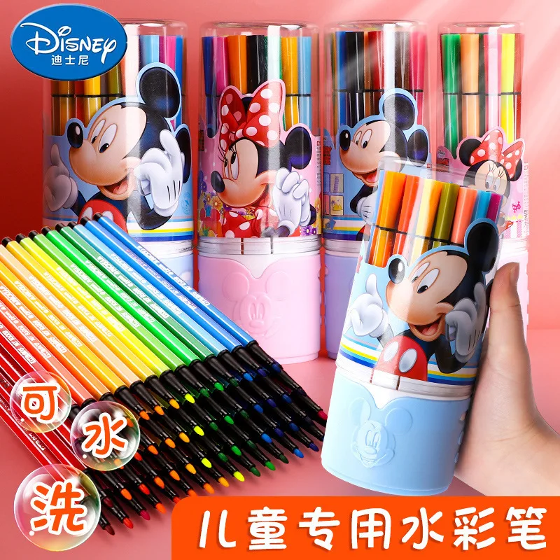 Case Kawaii Mickey Mouse School Students Supplies Paint Brush Pen Bag Cute Pencil Cases Stationery
