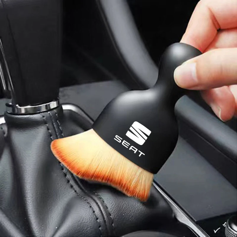 Car Interior Cleaning Soft Brush Tool Dust Remover For Seat Leon Mk3 Mk2 Ibiza 6l 6j Ateca Altea Cupra E-Racer Accessories