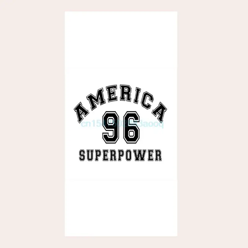 

Black White America Superpower Personalised Number Gym Sport Towels for Men Audlt Beach Travel Bath Towel Set Cool Birthday Gift