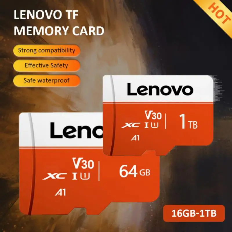 

Высокоскоростная SD/TF карта памяти Lenovo, флэш-карта памяти, флэш-накопитель, 1 ТБ, 512 ГБ, 256 ГБ, 128 ГБ, 64 ГБ, класс 10, водонепроницаемая карта Micro TF SD ...