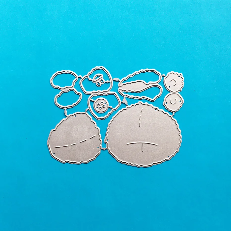 Сборные Вырубные штампы с медведем оформление сделай сам бумажные подарочные