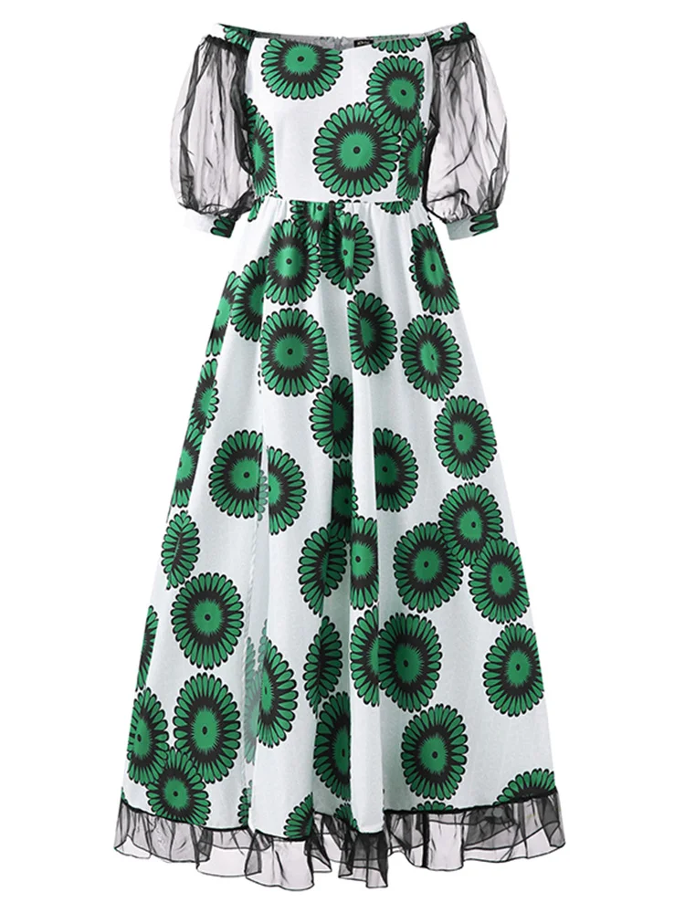 Летнее кружевное лоскутное платье 2022 VONDA женские сексуальные винтажные