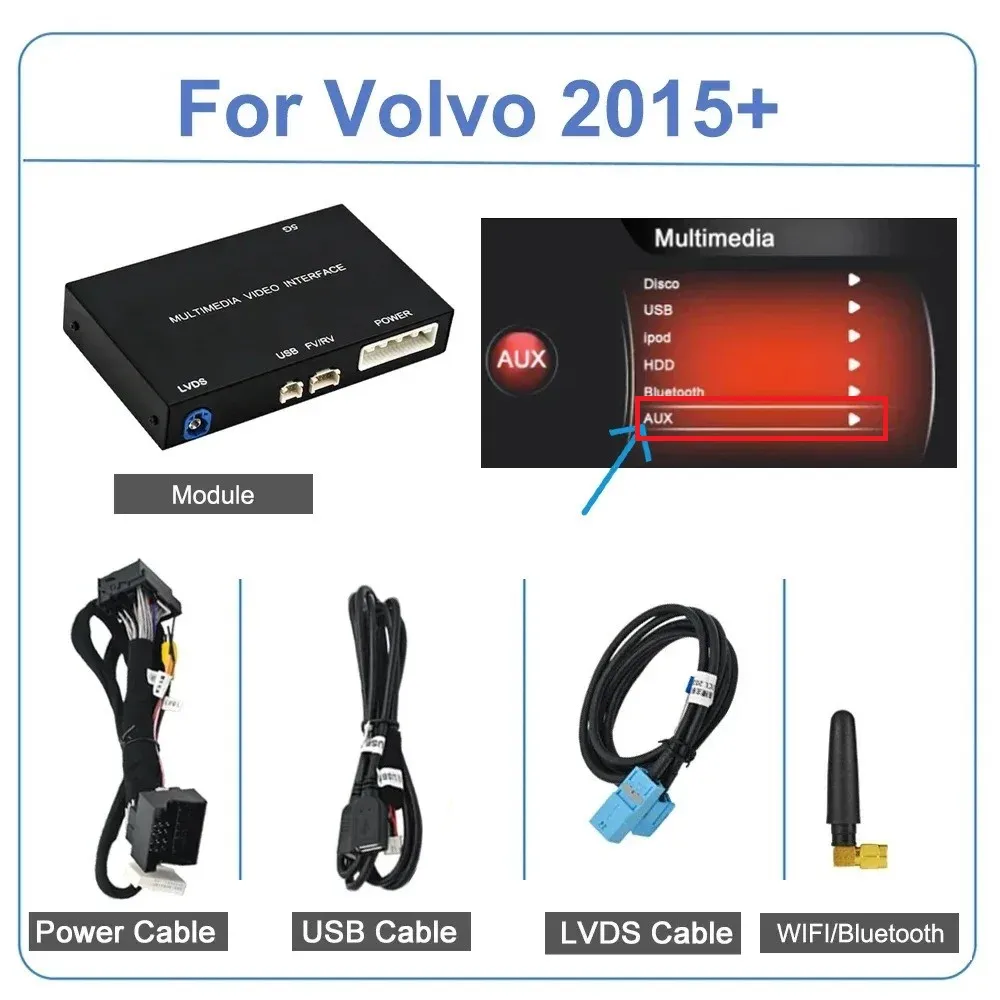 

Беспроводной модуль Apple Carplay Android Auto для Volvo XC60 XC70 S60 S80 V60 V70 V40 2015-2018 автомобильный декодер