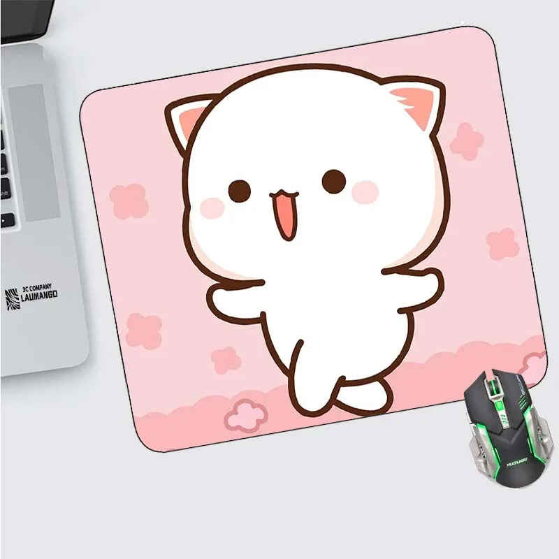 

Персиковый Mochi Cat компьютерный Настольный коврик для мыши коврики для мыши геймерская клавиатура игровые аксессуары для кабинета ПК коврик ...