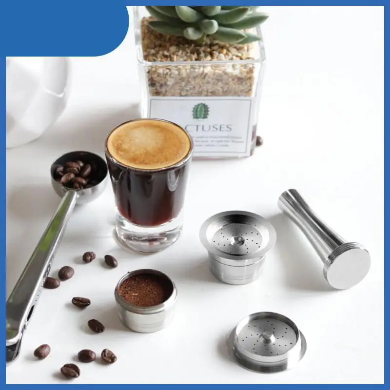 

304 Капсульная кофемашина из нержавеющей стали, многоразовые капсульные фильтры для кофе, кухонные аксессуары для кофе