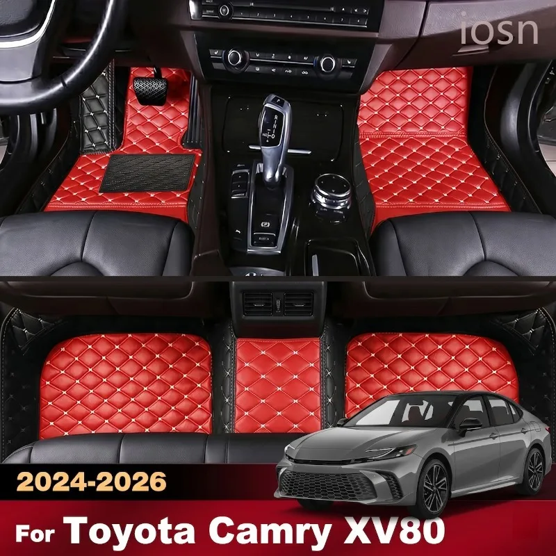 Фото Индивидуальные автомобильные коврики для Toyota Camry XV80 2024 2025 2026, всепогодные, водонепроницаемые, аксессуары для салона авто, полное покрытие, ковровые покрытия №1