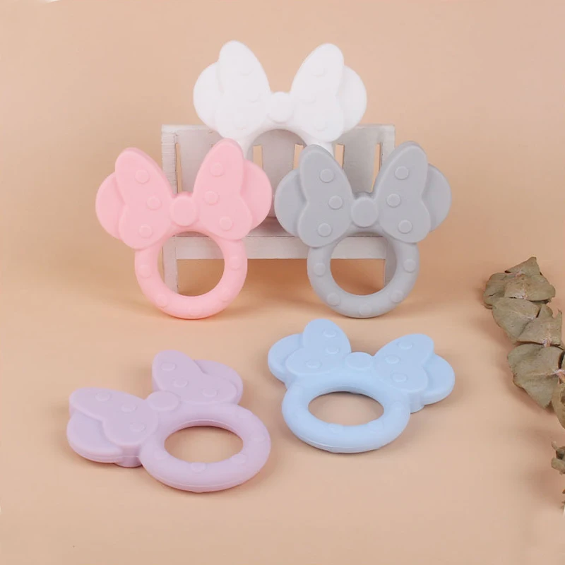 

1 шт., детский силиконовый Прорезыватель-бабочка