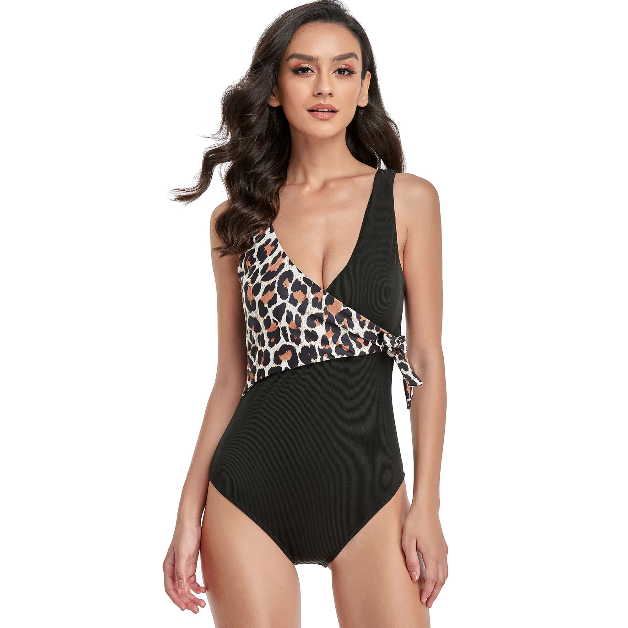 Женский сплошной купальник Moxilyn с защитой живота сексуальный облегающий женский