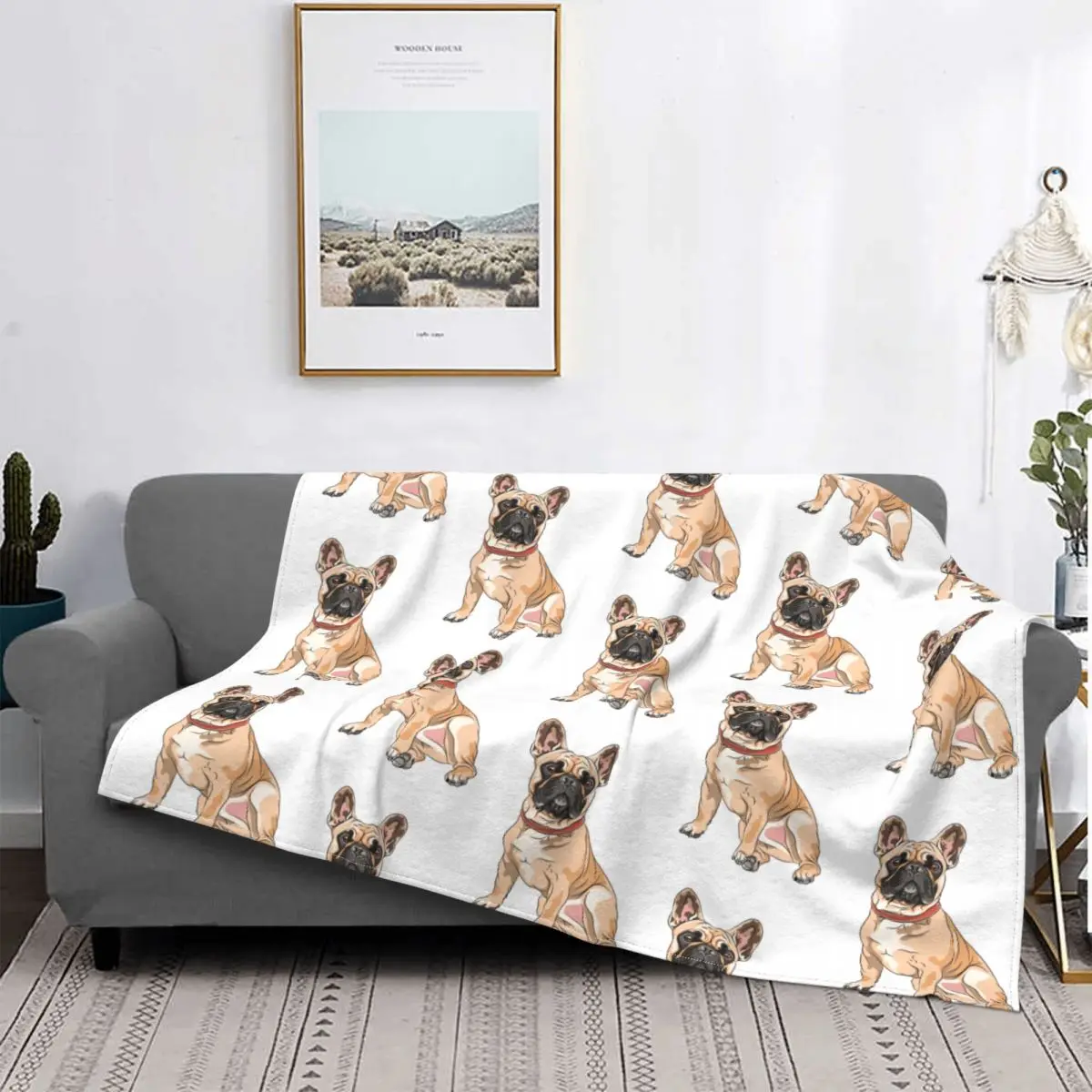 

Бархатное одеяло для собак, французских бульдогов, пород s, сверхмягкое покрывало для дивана, для весны и осени