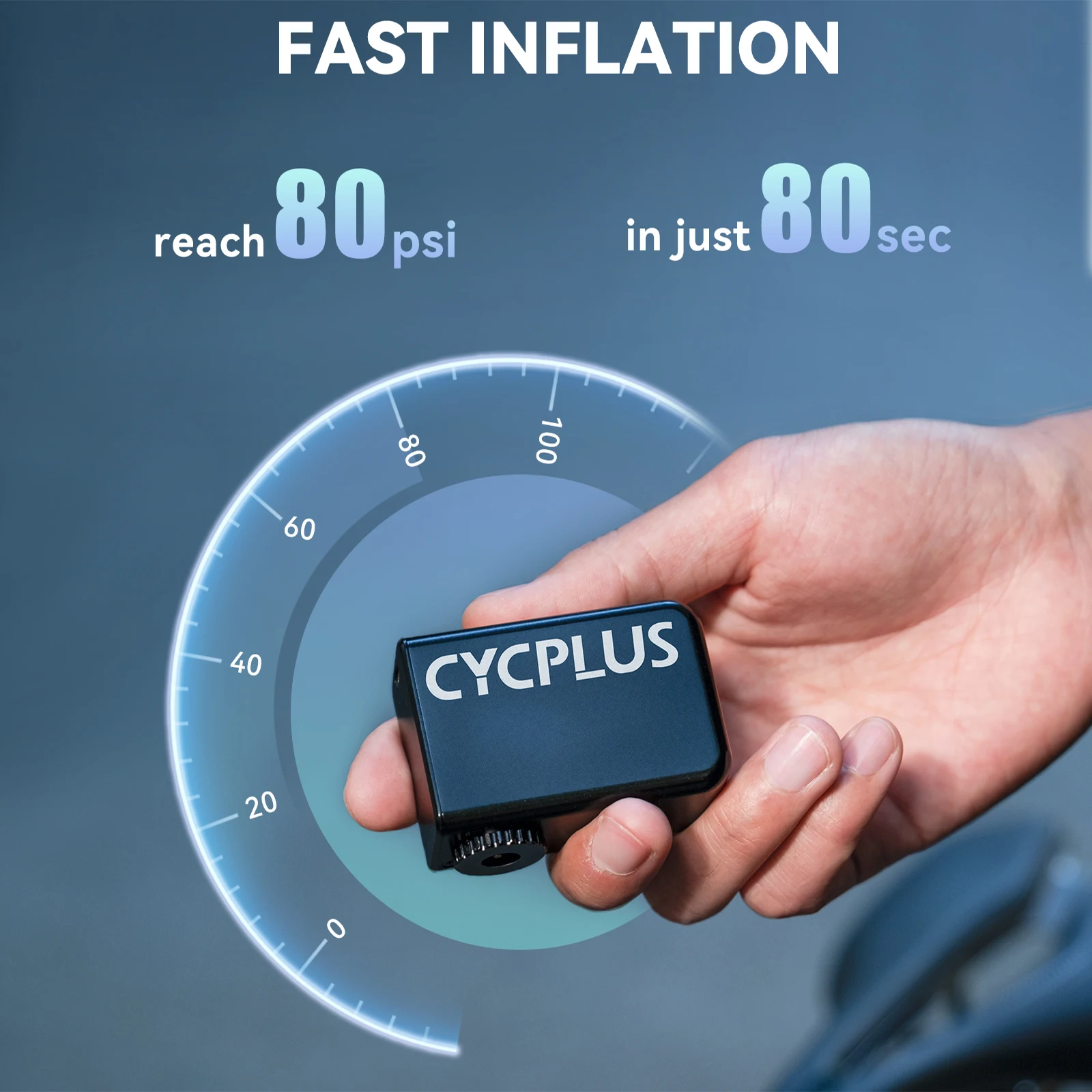 Мини-насос CYCPLUS AS2 Max 100psi для шоссейного велосипеда портативный воздушный насос
