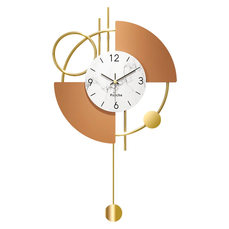 

Nordic style light luxury creative metal living room personality quartz clock fashion clock wall clock modern minimalist home