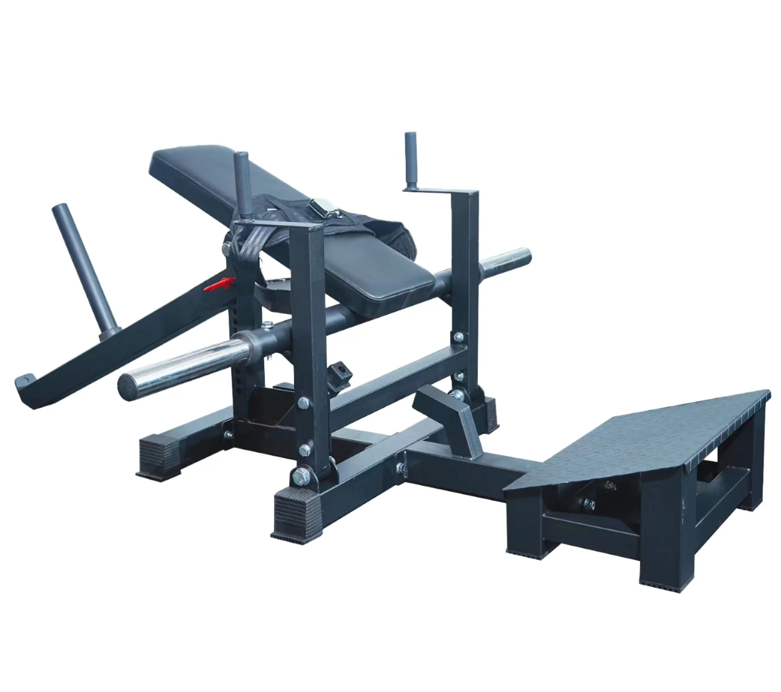 Фото Тренажер для ягодиц Safety 180kg Max: Стальной тренажер для хип-трестов с нагрузкой, силовой тренажер для спортзала, тренажер для развития ягодичных мышц, акция №2