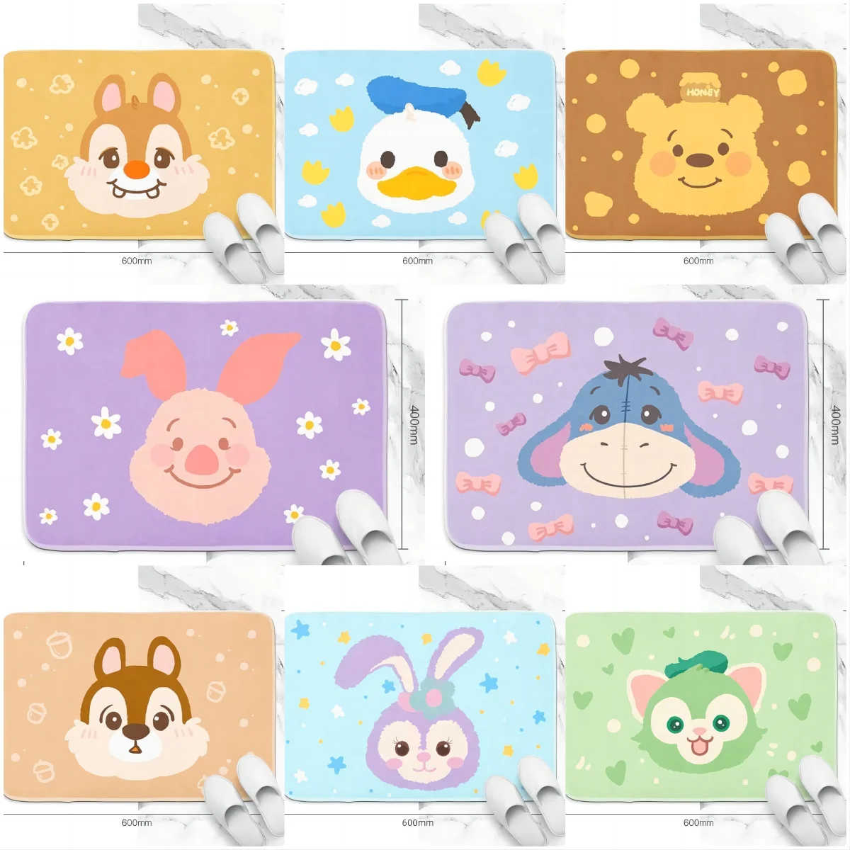 MINISO Disney Kubuś Puchatek Супер впитывающий дверной коврик Машинное производство