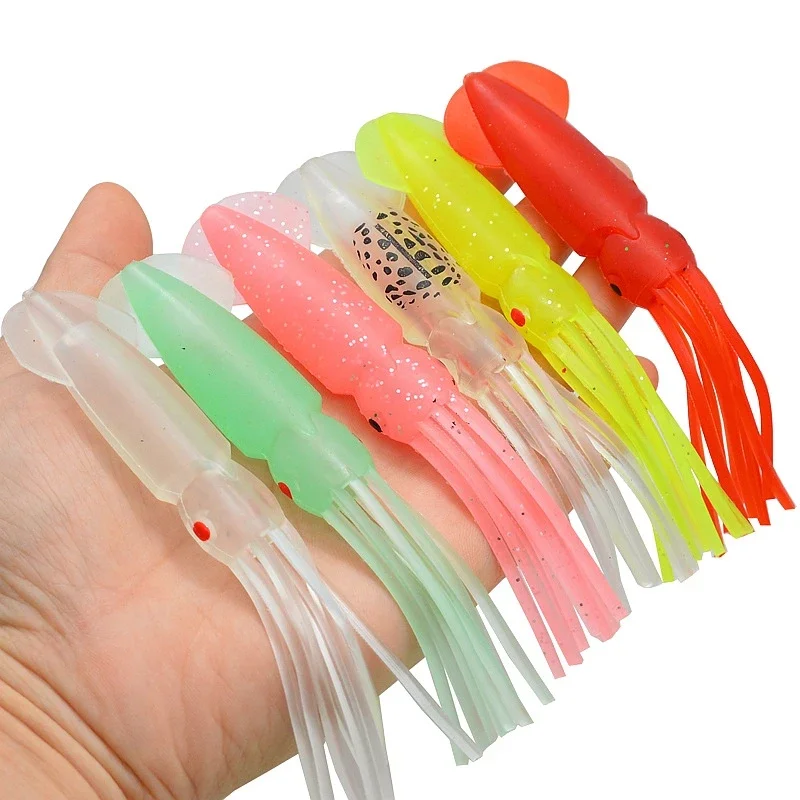 

Simulation Squid Octopus Soft Lure Bait, Skirt Swimbait, Vivid Fishing Lure, Artificial Lures, 12.5cm, 9.5G, 2Pcs