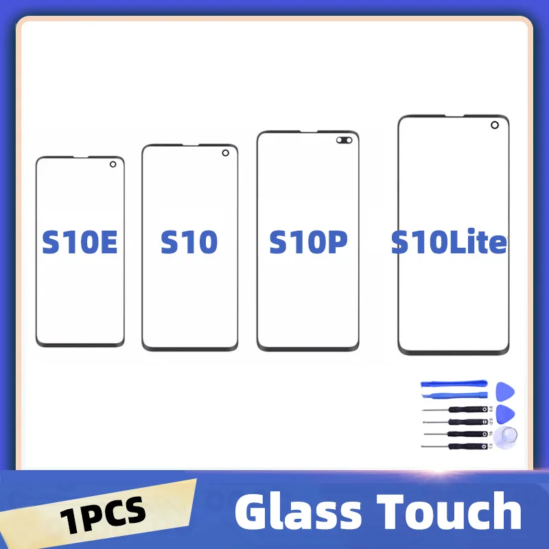 S10 For Samsung Galaxy S10 S10E S10 Plus Touch Screen Front LCD Glass Panel Outer Glass Lens S10 Lite Touch Panel Replacement