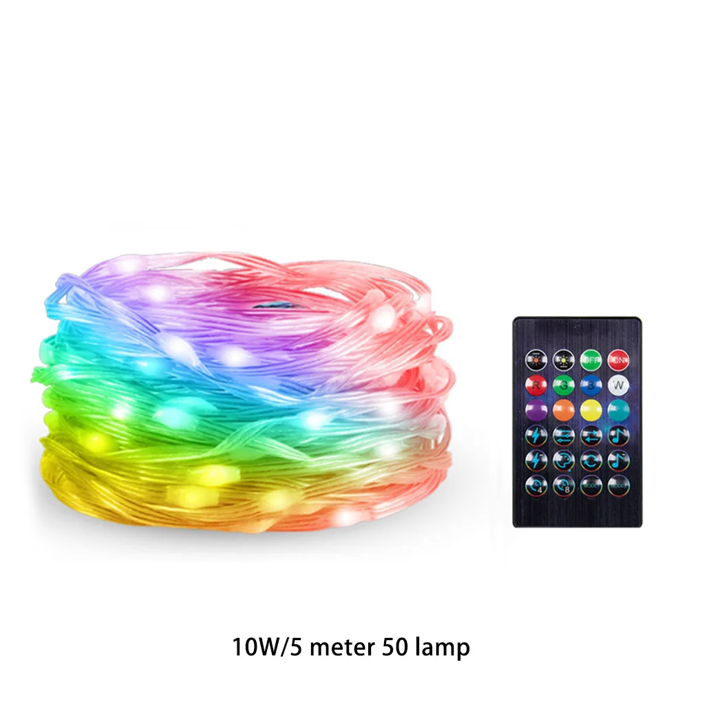 

Умная светодиодная USB-гирлянда с управлением через приложение, водонепроницаемая сказочная лампа с несколькими режимами, декоративная лам...