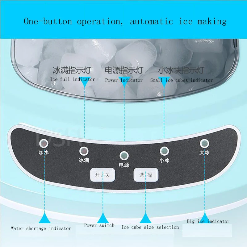 Профессиональный и конкурентоспособный небольшой настольный льдогенератор