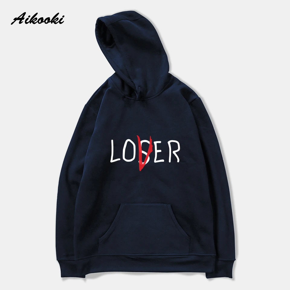 

Lover Loser Printed Hoodys Hoodie Vintage Vogue Ullzang Mens Hodies Autumn Winter Hoodies Sweatshirt Fleece Street for Women Men