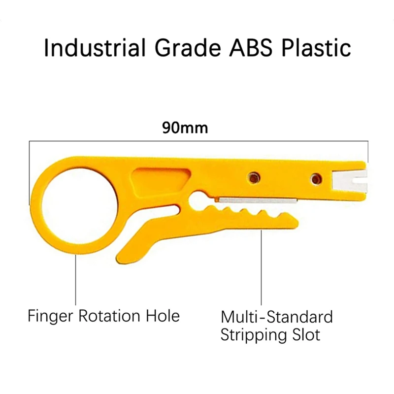 3 шт. устройство для зачистки проводов с маленьким желтым ножом
