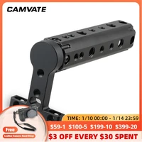 camvate universal aluminum top cheese handle grip with 14 20 38 16 threaded holes for dslr camera cage rig supporting system
