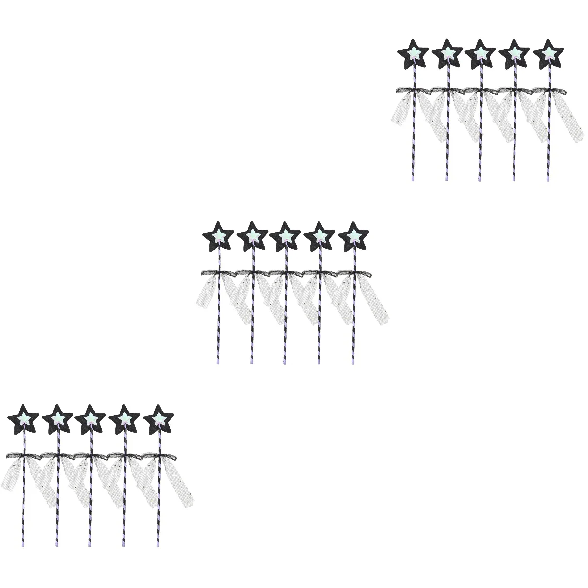 

Pcs Handheld Fairy Wand Decorative Fairy Wand Star Shaped Fairy Wand Dance Performance Prop