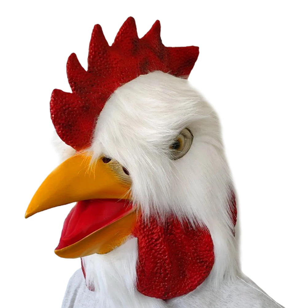 

1pc Latex, Simulation Novelty Funny Rooster, Chicken for Costume Party