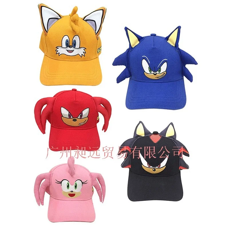 

Peaked Cap Anime Sonic Hip Hop Mens Adult Baseball Caps Woman High Quality Adjustable Cotton Spring Unisex Trendy Sunhat
