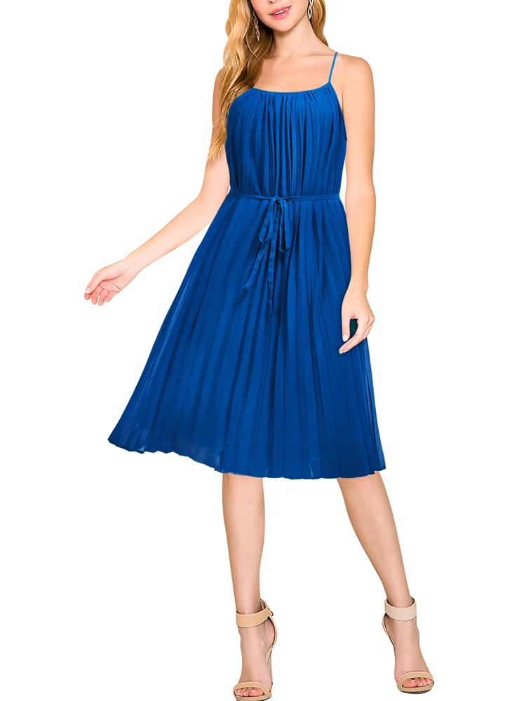 

Женское летнее шифоновое платье REPHYLLIS на бретельках, повседневное пляжное платье для отдыха, работы, школы, выпускного вечера, встречи выпус...