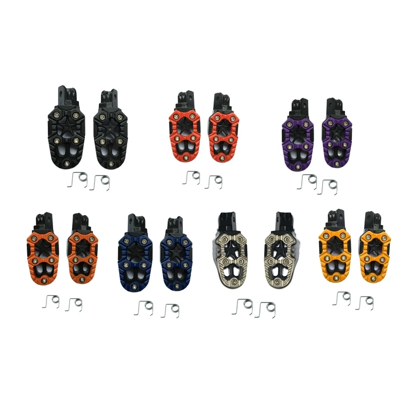 

1 пара, Универсальные Металлические подножки для мотоцикла, 8 мм