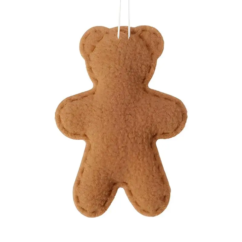 z piernika Figurki ozdoby 3-częściowe smycze Ozdoby świąteczne na ściany choinkowe