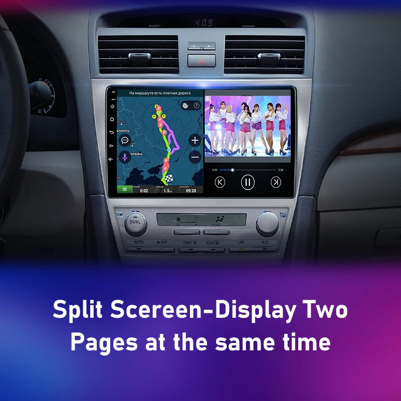 for toyota camry 6 xv 40 50 2006 2011 carplay android car radio multimedia video 2 din navigation dvd speakers accessories audio free global shipping