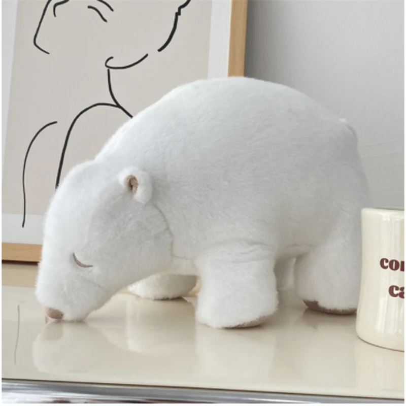 

Soft 35CM Kawaii Polar Bear Plush Toy Baby Kids Appease Sleeping Doll Simulation Animal Stuffed Doll Birthday Gifts for Childre