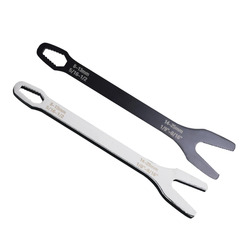 

Double Headed Wrench 8-25mm Stainless Steel Torx Spanner Self-tightening Tool R7UA